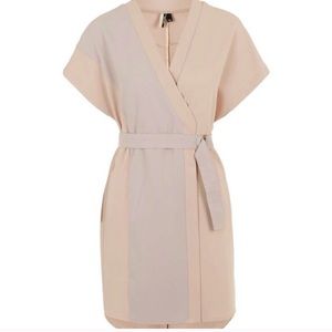 Topshop | RARE Two-Toned Dress w/ Belt and Snap
